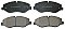 Genuine OEM Quality Brake Pads Set NP2827
