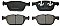Genuine OEM Quality Brake Pads Set NP2844