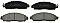 Genuine OEM Quality Brake Pads Set NP2898