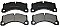 Genuine OEM Quality Brake Pads Set NP2969