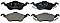 Front Brake Pads to fit Ford FOCUS I (DAW, DBW) 1.4 16V and others