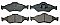 Front Brake Pads to fit Ford FIESTA Box Body/MPV (J5, J3) 1.8 DI and others