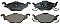 Front Brake Pads to fit Opel ASTRA H Estate Van (L70) 1.6 EcoTec (L70) and others