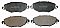 Front Brake Pads to fit Ford MONDEO III (B5Y) 1.8 16V and others