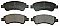 Front Brake Pads to fit Citroen C2 ENTERPRISE (JG) 1.4 HDi and others