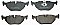 Rear Brake Pads to fit BMW 3 (E46) 316 i and others