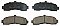 Front Brake Pads to fit Nissan MICRA II (K11) 1.0 i 16V (K11) and others