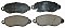 Front Brake Pads to fit Ford TRANSIT Bus (FD , FB , FS , FZ , FC ) 2.3 16V RWD (FB, FC, FA) and others