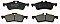 Rear Brake Pads to fit Mini MINI (R50, R53) One and others