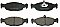 Front Brake Pads to fit Daewoo LANOS (KLAT) 1.5 and others