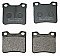 Rear Brake Pads to fit Peugeot 406 (8B) 1.6 and others