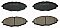 Front Brake Pads to fit Chevrolet MATIZ (M200, M250) 0.8 LPG and others