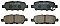 Rear Brake Pads to fit Nissan CUBE (Z12) 1.5 dCi and others