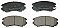 Front Brake Pads to fit Hyundai COUPE II (GK) 1.6 16V and others