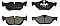 Rear Brake Pads to fit BMW 1 (E81) 118 d and others