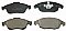 Front Brake Pads to fit Citroen BERLINGO / BERLINGO FIRST Box Body/MPV (M) Electric and others
