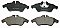 Front Brake Pads to fit Mercedes-Benz SPRINTER 2-t Bus (B901, B902) 213 CDI (902.671, 902.672) and others
