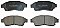Front Brake Pads to fit Toyota CALDINA (ST19_, ET19_, CT19_, AT19_) 2.0 TD and others
