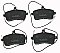 Front Brake Pads to fit Peugeot 407 (6D) 1.6 HDi 110 (6D9HZC, 6D9HYC) and others