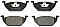 Front Brake Pads to fit Audi A3 (8L1) 1.6 and others
