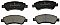 Front Brake Pads to fit Citroen BERLINGO / BERLINGO FIRST Box Body/MPV (M) Electric and others