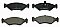 Front Brake Pads to fit Ford FIESTA Box Body/MPV (F3L, F5L) 1.3 and others