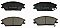 Front Brake Pads to fit Hyundai ACCENT I (X-3) 1.3 and others