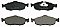 Front Brake Pads to fit Ford COUGAR (EC) 2.0 16V and others