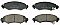 Front Brake Pads to fit Opel AGILA (A) (H00) 1.0 (F68) and others