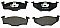 Front Brake Pads to fit Seat CORDOBA (6K1, 6K2) 1.4 16V and others