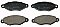 Front Brake Pads to fit Citroen XSARA (N1) 1.4 i and others