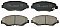 Front Brake Pads to fit Honda CR-V II (RD) 2.0 (RD5) and others