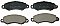Front Brake Pads to fit Ldv MAXUS Bus 2.5 D and others