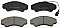 Front Brake Pads to fit Citroen JUMPER I Bus (244, Z) 2.0 HDi and others