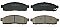 Front Brake Pads to fit Mitsubishi L200 / TRITON (KAT, KBT) 2.5 DI-D 4WD (KB4T) and others