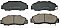 Front Brake Pads to fit Acura LEGEND 2.0 and others