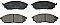 Front Brake Pads to fit Infiniti EX 25 and others