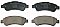 Rear Brake Pads to fit Citroen JUMPER II Bus 2.2 HDi 120 and others