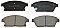Front Brake Pads to fit Cadillac ATS 2.0 and others