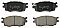 Front Brake Pads to fit Hyundai ACCENT III (MC) 1.4 GL and others