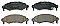 Front Brake Pads to fit Opel AGILA (A) (H00) 1.0 (F68) and others