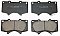 Front Brake Pads to fit Mitsubishi PAJERO IV (V8W, V9W) 3.2 DI-D (V88W, V98W) and others