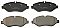 Front Brake Pads to fit Iveco DAILY IV Bus 35S14, 35S14 /P and others