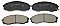 Front Brake Pads to fit Hyundai H-1 Cargo (TQ) 2.5 CRDi and others