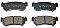 Rear Brake Pads to fit Chevrolet LACETTI (J200) 1.4 16V and others