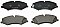 Front Brake Pads to fit Land Rover Discovery IV VAN (L319) 3.0 TD 4x4 and others