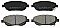 Front Brake Pads to fit Toyota AVENSIS Estate (T27) 2.2 D-4D (ADT271, ADT271R) and others