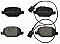 Rear Brake Pads to fit Abarth 500 / 595 / 695 1.4 (312.AXT1A) and others