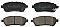 Front Brake Pads to fit Daihatsu MATERIA (M4) 1.3 and others