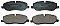 Front Brake Pads to fit Land Rover Discovery III (L319) 2.7 TD 4x4 and others